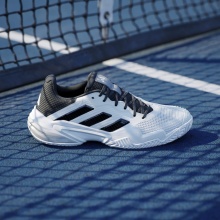 adidas Tennisschuhe Barricade 13 Allcourt/Stabil 2024 weiss/schwarz/grau Herren